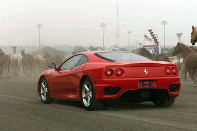 Ferrari 360 Modena, faster than the horses